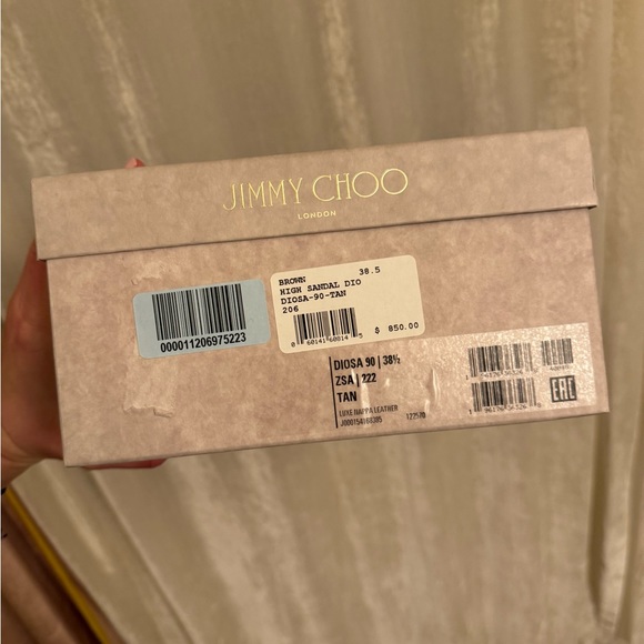 RELISTED - New in box! JIMMY CHOO Diosa 90 twisted leather mules. Orig $850 - Picture 8 of 8